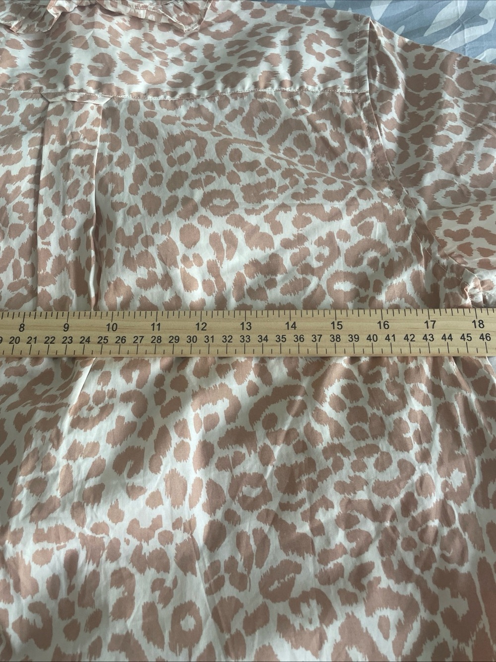 NWOT J. Crew Classic Ruffled  Leopard Print Button-Up Blouse Size S - Picture 13 of 13